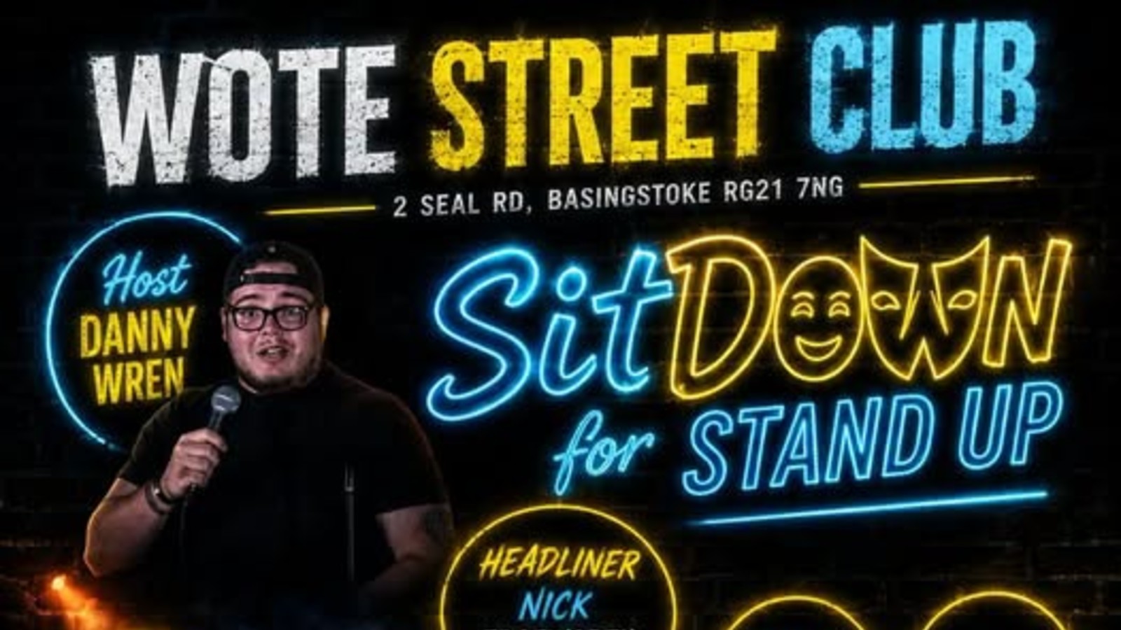 Sit Down for Stand Up at The Wote Street Club in Basingstoke