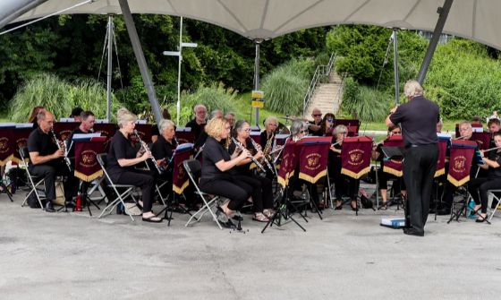 Live music performance at the park bandstand in Basingstoke